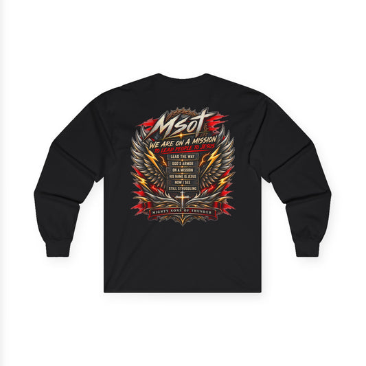 MIGHTY SONS OF THUNDER – Jesus Rock Lives Long Sleeve Tee